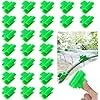 50 Stück Gewächshaus Klemmen, 16mm Kunstoff Garten Zubehör Pflanzenclips, Garten Schattenrohr Clips, Gewächshausfolie Klemmen Treibhaus Clips für Pflanzenverlängerung, Vogelnetz, Gartennetzabdeckung - Thumbnail 2