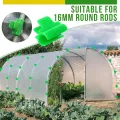 50 Stück Gewächshaus Klemmen, 16mm Kunstoff Garten Zubehör Pflanzenclips, Garten Schattenrohr Clips, Gewächshausfolie Klemmen Treibhaus Clips für Pflanzenverlängerung, Vogelnetz, Gartennetzabdeckung - Thumbnail 5