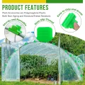 50 Stück Gewächshaus Klemmen, 16mm Kunstoff Garten Zubehör Pflanzenclips, Garten Schattenrohr Clips, Gewächshausfolie Klemmen Treibhaus Clips für Pflanzenverlängerung, Vogelnetz, Gartennetzabdeckung - Thumbnail 4