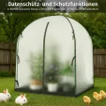 SUNYRISY Gewächshaus Tomatengewächshaus Foliengewächshaus für Balkon Outdoor, 3-lagige Blasenfilm Winterfest, UV-Beständig, mit Wasserdicht Bodenmatte, 150 x 150 x 190 cm - Thumbnail 7