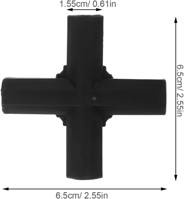 40 Gewächshaus Rohrverbinder 3 4 Wege Kunststoffverbinder Schwarz 11mm für Stabile Gartenrahmen Pflanzenstützen und Blumenständer Zubehör für Gewächshäuser – Bild 2