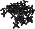 40 Gewächshaus Rohrverbinder 3 4 Wege Kunststoffverbinder Schwarz 11mm für Stabile Gartenrahmen Pflanzenstützen und Blumenständer Zubehör für Gewächshäuser - Thumbnail 1