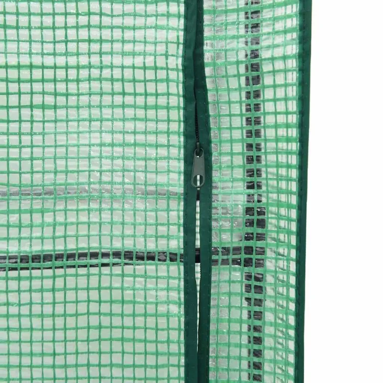 Hochbeet mit Gewächshausaufsatz 80x40x123 cm WeiÃŸ Rattan-Optik, platzsparendes Pflanzbeet aus PP & Eisenrohr für Balkon, Terrasse, Garten, mit LüftungsreiÃŸverschlüssen – Bild 8