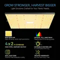 Grow Tent Complete Setup, 100W Full Spectrum LED Grow Light &48"x24"x60"Grow Tent Bundle, 10.2 cm Efficient Airflow Ventilation System with Soundproof Duct Connector - Thumbnail 2