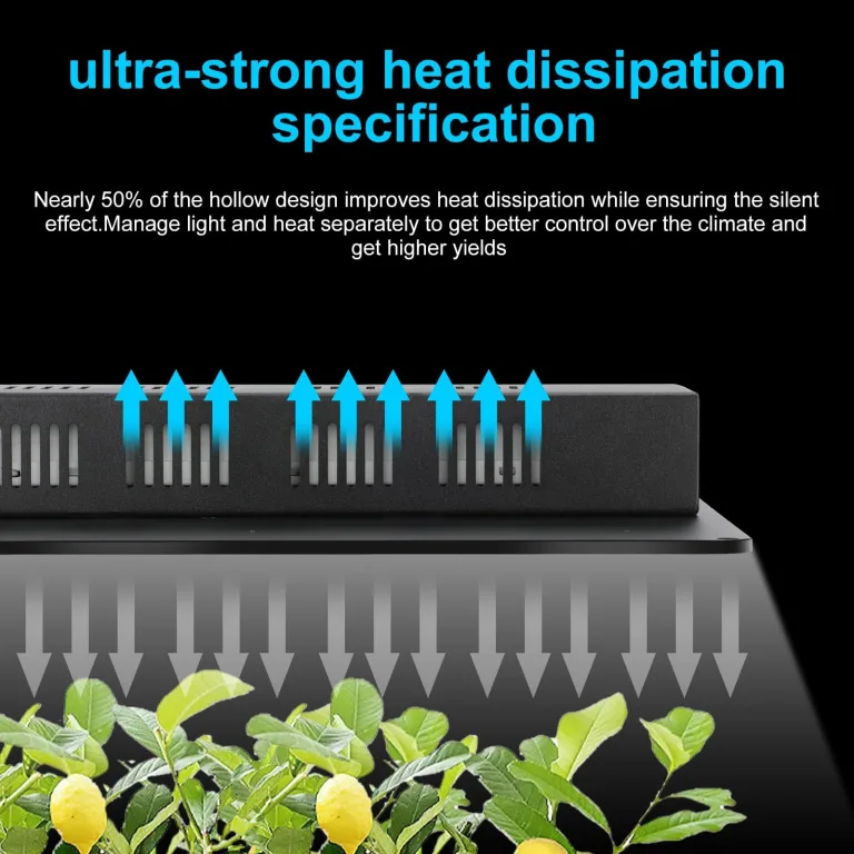 Grow Tent Complete Setup, 100W Full Spectrum LED Grow Light & 32"x32"x63"Grow Tent Bundle, 10.2 cm Efficient Airflow Ventilation System with Soundproof Duct Connector – Bild 4
