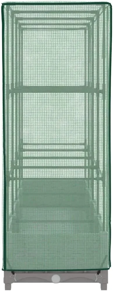 Balkon Hochbeet, Pflanzkübel, Stabil Hochbeete, Pflanzbeet, Hochbeet mit Gewächshaus Aufsatz Rattan Optik 160x40x123 cm Für Terrasse, Gartencenter, Dachgarten, Einfache Montage – Bild 6
