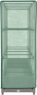 Balkon Hochbeet, Pflanzkübel, Stabil Hochbeete, Pflanzbeet, Hochbeet mit Gewächshaus Aufsatz Rattan Optik 160x40x123 cm Für Terrasse, Gartencenter, Dachgarten, Einfache Montage - Thumbnail 6
