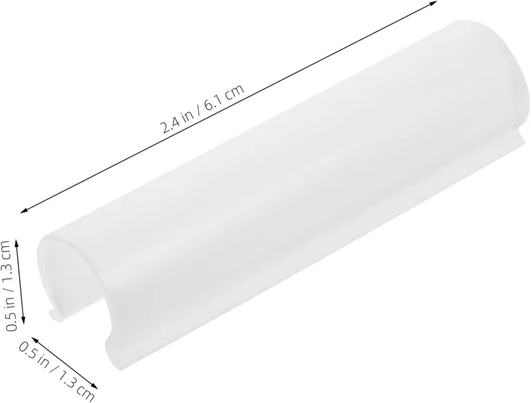CLISPEED Gewächshaus Rohr Clips 32 Stück PP PVC Klemmen Hochtemperaturbeständig für Folien und Schattentücher Gartenpflanzen Zubehör – Bild 2