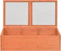 Holz Gewächshaus mit PC-Platten - Schutz für Kräuter & Setzlinge, 100 x 50 x 34 cm, für Hobby-Gartenbau Pflanzbeet Model170647 - Thumbnail 4