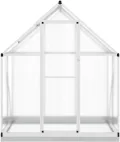 Aluminium-Gewächshaus 169x114x202 cm, transparent, für Hobby-Gartenbau Pflanzhaus 4005825 - Thumbnail 1