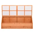 Homgoday Holz Gewächshaus mit PC-Platte - Schutz für Kräuter und Setzlinge, 180x57x62 cm, Frühbeet Pflanzbeet Model170648 - Thumbnail 3