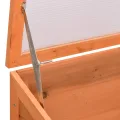 Homgoday Holz Gewächshaus mit PC-Platte - Schutz für Kräuter und Setzlinge, 180x57x62 cm, Frühbeet Pflanzbeet Model170648 - Thumbnail 5