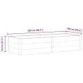 Garten Hochbeet 250 x 100 x 54 cm WPC Grau - Thumbnail 7