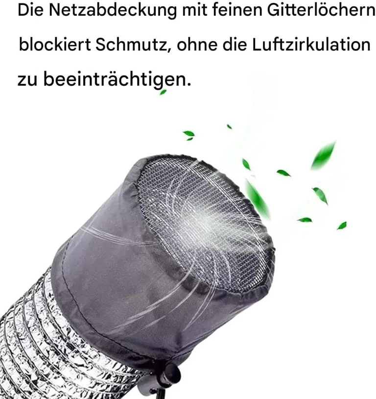 Lüftungsabdeckungen für Wachstumszelte – 2 Stück flexible Leitungen | Zubehör für die Belüftung im Innen- und Außenbereich, Gewächshäuser, Markisen, Pflanzen, staubdicht, elastisches Oxford-Netzgewebe – Bild 5