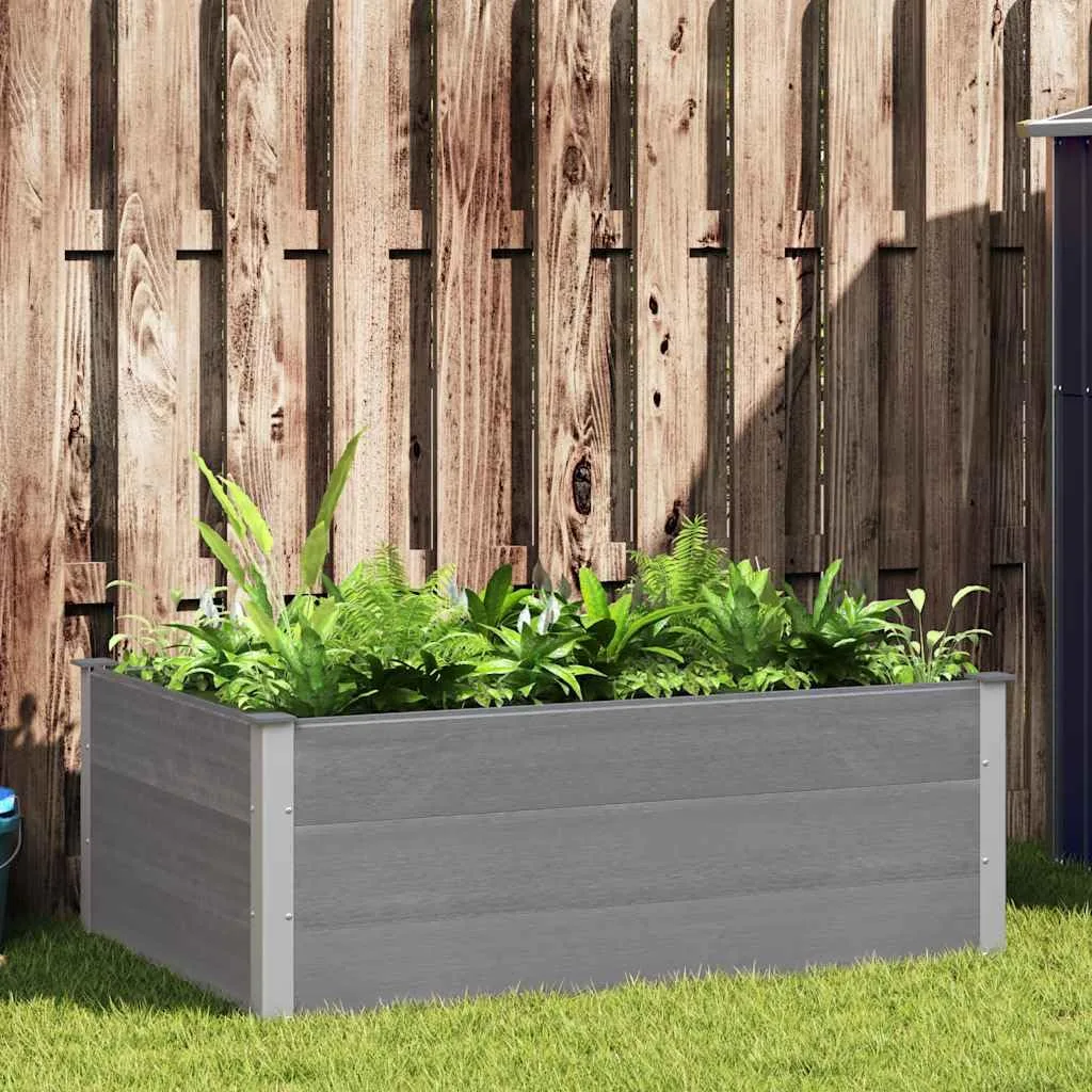 Garten Hochbeet WPC 150 x 100 x 54 cm Grau - Bild 1