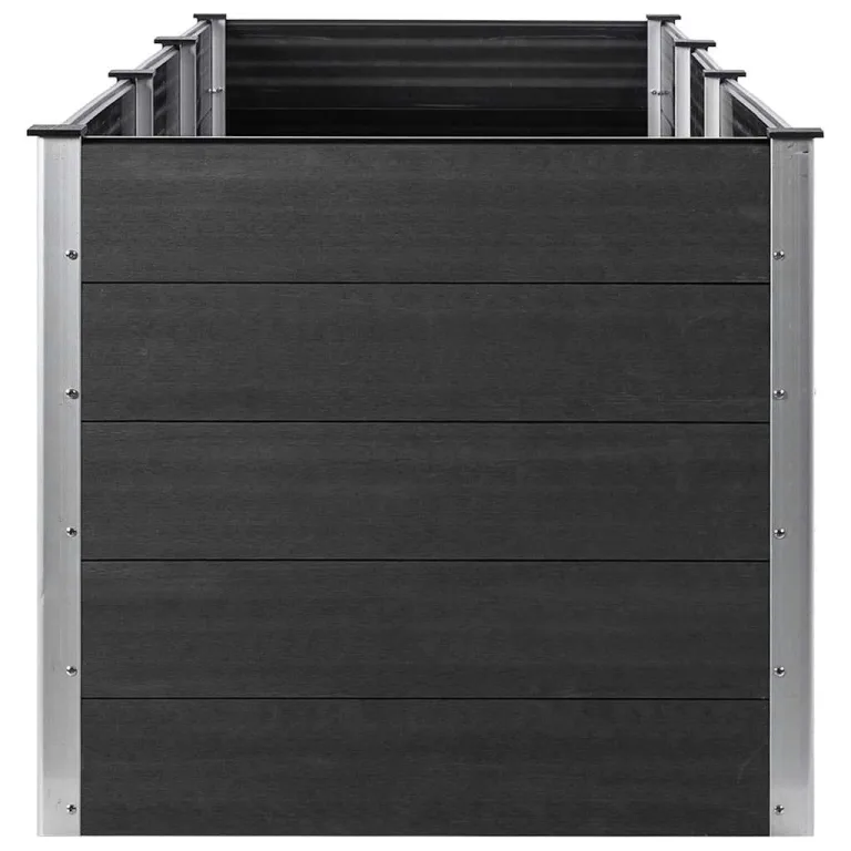 Garten Hochbeet 300x100x91 cm WPC Grau – Bild 4