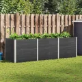 Garten Hochbeet 300x100x91 cm WPC Grau - Thumbnail 1