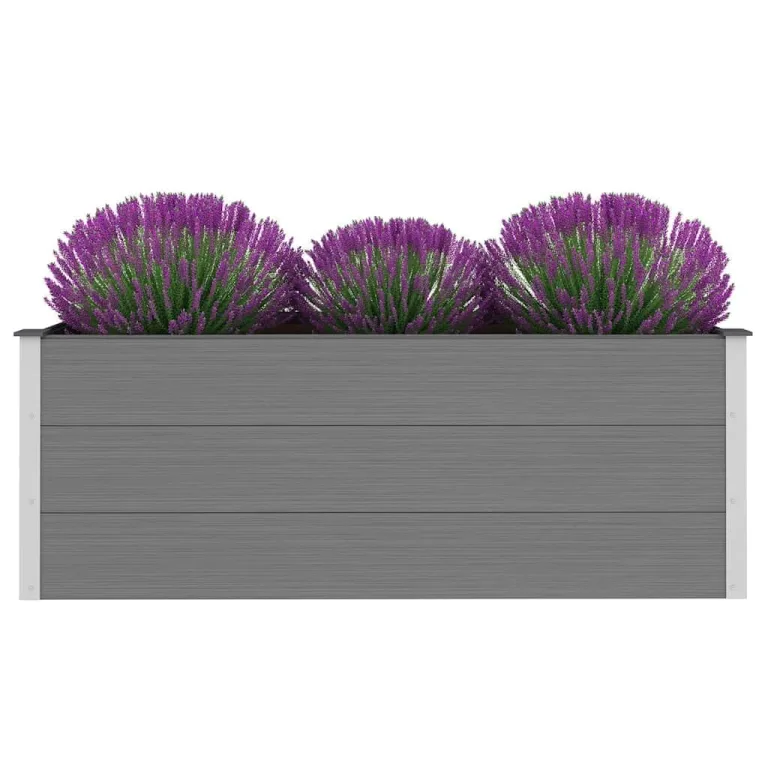 Garten Hochbeet WPC 150 x 50 x 54 cm Grau – Bild 3