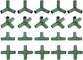 Gewächshaus-Rahmenverbinder, 16 mm, robuste Kunststoff-Verbindungsstücke für PVC-Rohre, Gartenstrukturen, Bausatz-Zubehör, kompatibel mit 16 mm Rohren, 20 Stück - Thumbnail 1