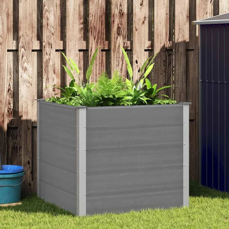Garten Hochbeet 250 x 50 x 91 cm WPC Grau – Bild 10