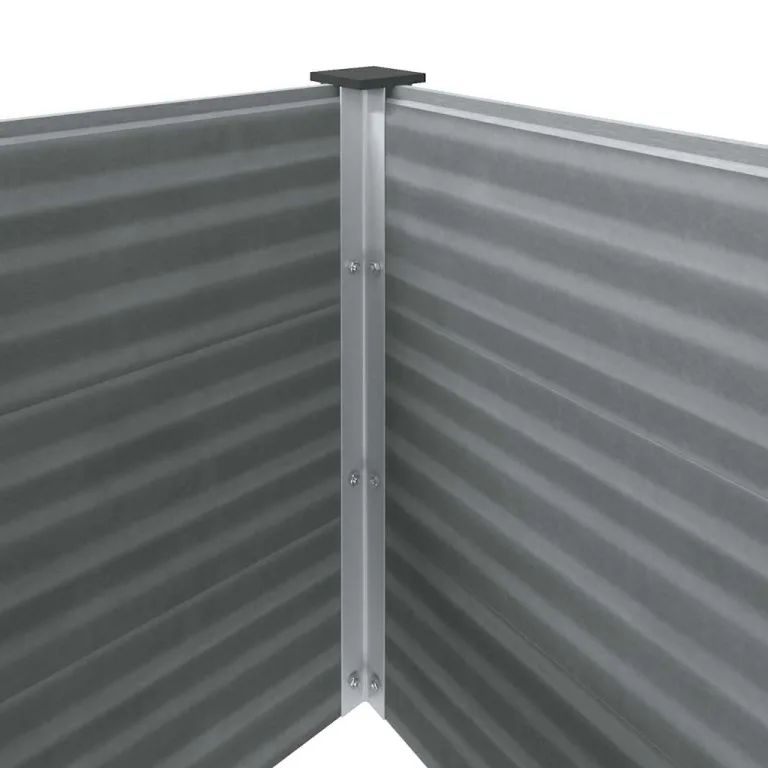 Garten Hochbeet 250 x 100 x 91 cm WPC Grau – Bild 6