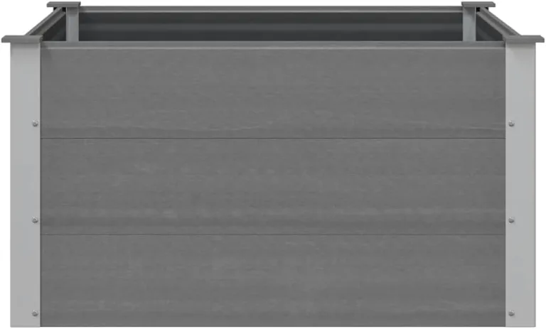 Garten Hochbeet WPC 100 x 100 x 54 cm Grau – Bild 5