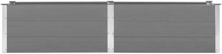 Garten Hochbeet 250 x 50 x 54 cm WPC Grau – Bild 5
