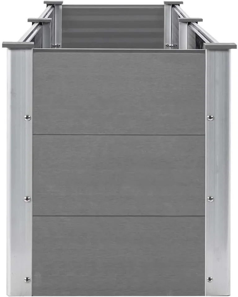Garten Hochbeet 250 x 50 x 54 cm WPC Grau – Bild 6