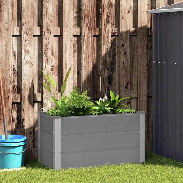 Garten Hochbeet WPC 100 x 50 x 54 cm Grau – Bild 1