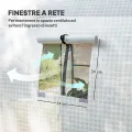 Outsunny Tunnel-Gewächshaus für den Garten, 1,8 x 1,8 x 2 m, mit 2 Türen und aufrollbaren Fenstern, Gewächshaus für Gemüsegarten mit Stahlrahmen und PE-Abdeckung, für Gemüse, Blumen, Obst, UV-Schutz - Thumbnail 5