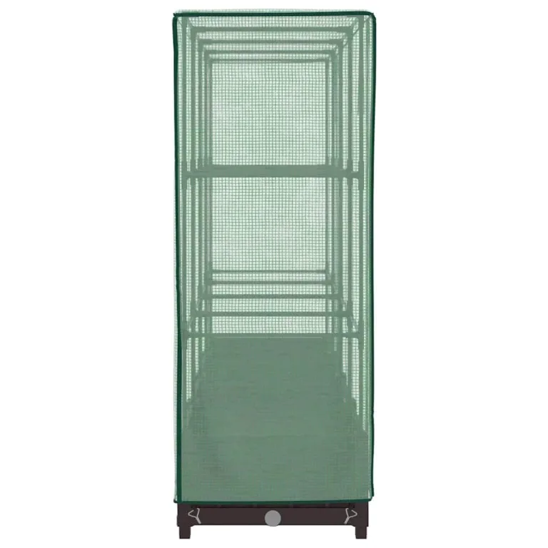 Hochbeet mit Gewächshaus-Aufsatz Rattan-Optik 160x40x123 cm, Raised Garden Bed aus PP & Eisen, platzsparendes Kräuter- & Tomatenbeet für Balkon, Terrasse und Garten – Bild 5