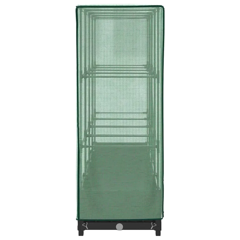 Hochbeet 160x40x123 cm Schwarz mit Gewächshausabdeckung Rattanoptik, Eisenrohrrahmen & Reißverschlussbelüftung, pflanzenfreundliches Raised Garden Bed für Garten, Terrasse und Balkon – Bild 5