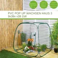 Kleingewächshaus | Pflanzen Winterschutz Zubehör | Kleines Terrassen Gewächshaus | für Gemüse Anbauer Garten Terrasse Balkon Farm Garten Baumschule Blumenbeet Anfänger Terrasse - Thumbnail 4