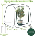 Kleingewächshaus | Pflanzen Winterschutz Zubehör | Kleines Terrassen Gewächshaus | für Gemüse Anbauer Garten Terrasse Balkon Farm Garten Baumschule Blumenbeet Anfänger Terrasse - Thumbnail 6