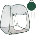 Kleingewächshaus | Pflanzen Winterschutz Zubehör | Kleines Terrassen Gewächshaus | für Gemüse Anbauer Garten Terrasse Balkon Farm Garten Baumschule Blumenbeet Anfänger Terrasse - Thumbnail 1