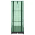 Hochbeet mit Gewächshaus-Aufsatz 40x40x123 cm Schwarz PP Rattan-Optik platzsparendes Kräuterbeet für Balkon Garten Terrasse und kleine Urban-Gärten - Thumbnail 4
