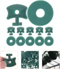 Yardenfun 50 Stück Gewächshaus Befestigungsclips aus PP Kunststoff mit Unterlegscheiben Pflanzenclips für Schatten und Isoliernetze Zubehör für Gewächshauspflanzen - Thumbnail 6