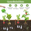 FANTASK Hochbeet mit Spalier, 235 x 63 x 102 cm, Gartenbeet Tannenholz mit Spalier für Kletterpflanze, Pflanzbeet mit Rankgitter, Blumenkübel für Balkon, Garten & Terrasse (Braun) - Thumbnail 3