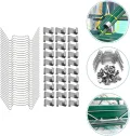 100 Stück Gewächshaus Befestigungsklammern Edelstahl Z Förmig W Drahtklemmen Rostbeständig Schutz für Glasscheiben Gartengewächshaus Zubehör - Thumbnail 6