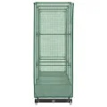 Hochbeet mit Gewächshaus-Aufsatz, Rattan-Optik, 120x40x123 cm, Polypropylen, für Garten, Terrasse und Balkon, weiß - Thumbnail 5