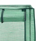 Hochbeet mit Gewächshaus-Aufsatz, Rattan-Optik Schwarz, 80x40x123 cm, Stabiler Eisenrahmen, Pflanzkasten für Garten & Balkon, Frühbeet mit PE-Abdeckung für optimales Wachstum - Thumbnail 8