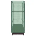 Hochbeet mit Gewächshaus-Aufsatz, Rattan-Optik, 120x40x123 cm, Braun, Polypropylen, für Garten, Balkon, Gemüse, Kräuter - Thumbnail 5