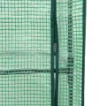 Hochbeet mit Gewächshaus-Aufsatz, Rattan-Optik Weiß, 40x40x123 cm, Stabiler Eisenrahmen für Garten, Balkon, Gemüse, Kräuter & Blumen - Thumbnail 8