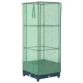 Hochbeet mit Gewächshaus-Aufsatz, Rattan-Optik Pflanzkasten Outdoor 40x40x123 cm, Robustes PP Gartenbeet für Gemüse, Kräuter und Blumen, ideal für Balkon und Terrasse - Thumbnail 6