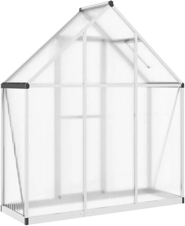 Tidyard Aluminium Gewächshaus Silbern 169x58x195cm - Hochwertig & UV-beständig für Pflanzenschutz und Wachstumserleichterung – Bild 5
