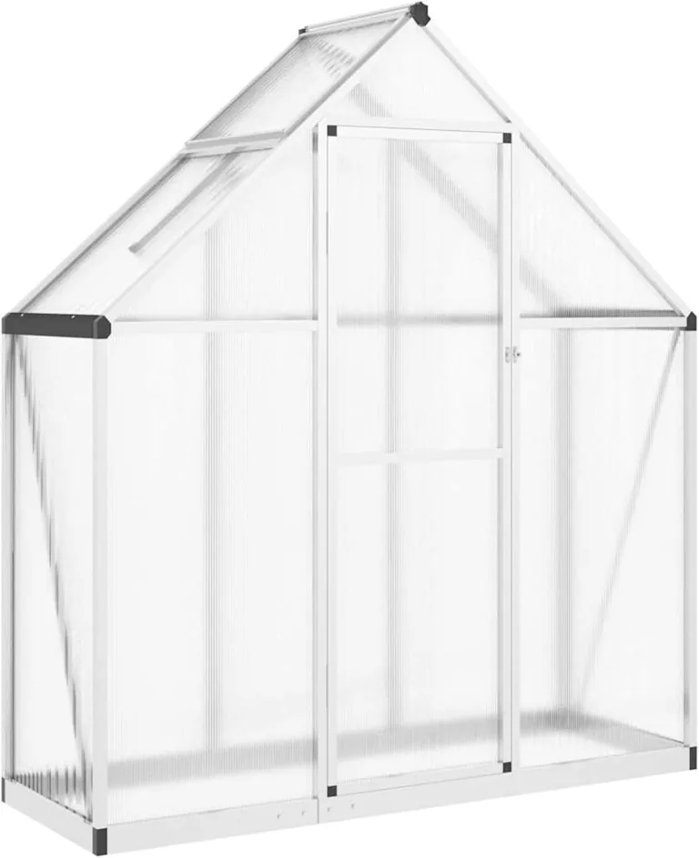 Tidyard Aluminium Gewächshaus Silbern 169x58x195cm - Hochwertig & UV-beständig für Pflanzenschutz und Wachstumserleichterung – Bild 2