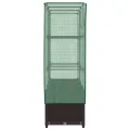 Hochbeet Gewächshaus-Aufsatz, Rattan-Optik Braun, 120x40x138 cm, Stabiler Pflanzkasten Outdoor für Gartenbeete, vielseitiger Gartenkasten, Hochbeete & Blumenbeet - Thumbnail 5