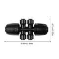 Bewässerungsanschlüsse,6-Wege Tropfleitung Teiler und Zubehör - Adapter für die Gartenbewässerung - für Garten und Gewächshaus im Außenbereich - Thumbnail 4