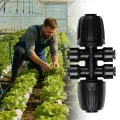 Bewässerungsanschlüsse,6-Wege Tropfleitung Teiler und Zubehör - Adapter für die Gartenbewässerung - für Garten und Gewächshaus im Außenbereich - Thumbnail 2