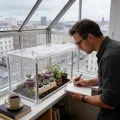 Mini Gewächshaus - 59,9 x 29,9 x 29,9 cm Klare Haube - Tischgewächshaus - Zum Anbau Im Innenbereich Auf Tisch Balkon Garten Terrasse Deck Patio Winter Für Blumen An Und - Thumbnail 2